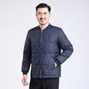 Coletes masculinos homens leves para baixo jaqueta casaco de inverno gola manga longa quente puffer atacado preto azul cinza 231020