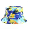 Berretti Cappello da pescatore con stampa primaverile ed estiva Donna Visiera parasole da viaggio all'aperto Protezione solare Pescatore Moda Parasole Panama Gorros