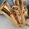 Guld 875 Original en än samma struktur Professional Alto Saxophone Drop E Tone mässing Guldpläterad skalknapp Alto Sax