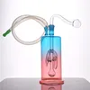 Colorful Glass Oil Burner Bong Hookah 10mm Joint Smoking Water Pipes with Thick Pyrex Clear Heady Recycler Dab Rig Hand Bongs with Male Glass Oil Burner Pipe Dhl Free