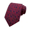Bow Ties Men's Classic Luxury Tie 8cm randig Paisley Plaid All-Match Jacquard Slips för Business Wedding Prom Daily Wear Accessory