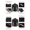 Cykeljackor Wosawe Reflective Jersey Spring Autumn Mens Long Sleeve Mtb Road Cykel Skjorta andas Sömlös 3 bakfickor 231020