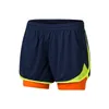 Men's Shorts Two Layers Summer Sports Wear Breathable Short Length Running Size XS To 4XL