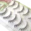 False Eyelashes 5 Pairs Short Set Volume Soft Clear Band Lightweight 3D Mink Lashes Faux Cils Handmade Fake