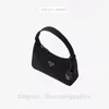 Bolsas de grife de luxo feminino reedição 2000 Reciclado Nylon Hobo Bolsas de moda Bolsas de moda Bolsas de ombro Black Número 1NE515_RDH0