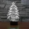 Kerstboomvormig 3D-nachtlampje, USB driekleurige lichten, USB-ambient tafellamp, decoratief cadeau voor kinderen, kerstcadeau, Valentijnsdagcadeau
