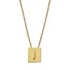 2023 Designer CELI Pendant Necklaces for Women Arc de Triomphe Fashion Luxury Charm 18K Gold English letters Square wedding engagement jewelry wholesale