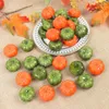 Dekorativa blommor 25/50st Halloween Mini Fake Vegetabilsa Simulation Artificial Foam Pumpkin Fruit Diy Craft Birthday Party Wedding Home