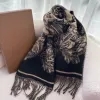 Designer Scarf Women 100% Double sided Cashmere Celestial Unicorn Printing Pure Cashmere Men Shawl Scarf with Box wholesale G2310252PE-3