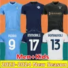 23 24 Lazio soccer Jerseys PEDRO 10th Anniversary IMMOBILE LUIS ALBERTO maillots de futol ROMAGNOLI KAMADA GUENDOUZI VECINO football shirt MEN Kids uniforms