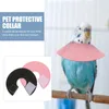 Dog Collars 2 Pcs Bird Bite Collar Protective Neck Ring Anti-pecking Wool Poncho Parakeet Pillow