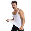 Мужская компрессионная рубашка для похудения, жилет для похудения, мужской тренажерный зал для тренировок без рукавов, гинекомастия, корректирующее белье для живота, талии, тренер