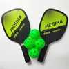 Raquetas de Squash Pickleball, juego de raquetas de tenis para adultos y niños, deportes al aire libre, bolsa protectora de pelota gratis para playa 231020