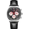 46 mm Nowe wysokiej jakości zegarki dla mężczyzn Chronograph Quartz Ruch Black Diar Mens Watch Multi-Funct Man Designer zegar Montre Clock