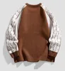 Męski designer sweter z długimi rękawami bluzy swobodne dzianiny jesienne zimowe załogi skocz