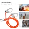 Climbing Harnesses 1.6m Safety Rope Harness Rope Nylon Steel for Working at Height Outdoor Construction Safety Belt Double Rope Double Large Hook 231021