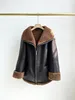 Toteme Women's Zippered Motorcycle Leather Jacket Coat