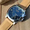 Relógios de pulso Drop 44mm Relógio Militar ForTianjin ST25 Movimento Mecânico Automático Calendário Impermeável Homens