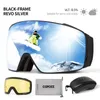 Skidglasögon Copozz Magnetic Polarised Ski Goggles Double Lens Men Women Anti-dimskid Glasögon UV400 SKYDD SNOWBOARD Skiing Eyewear 231021