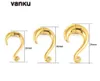 Stud Vanku Wholesale 10st Rostfritt stål för dingle örhängen Twist Hooks PVD Plating Ear Hanger Weights Body Jewelry 231020