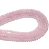 Perline all'ingrosso 6 8 mm pietra naturale rosa cristalli di quarzo rosa distanziatore rondelle per la creazione di gioielli materiale collana braccialetto fai da te