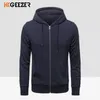 Men's Hoodies Sweatshirts Men Hoodies Sweatshirts Cardigan Sweater Black Cotton Streetwear Hooded Sportswear Male Spring Autumn S-5XL Plus Size 231021