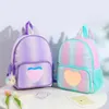 Sacs d'école 2023 Enfants Sac à dos Mode Dessin animé Glitter Coeur avec sangle de poitrine Enfants Petites filles mignonnes Sacs à dos