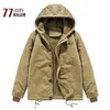 Kamizelki męskie vintage zimowe kurtki Mężczyźni grube ciepłe kaszmirowe wkładka Parka Męska Outdorek Windbreaker Wojskowe Kurtki Chaqueta Hombre M6xl 231020