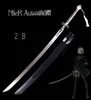 Metal Handicraft Article Crafts Game NieRAutomata 2B Sword 9S039s Real Stainless Steel Blade Zinc Alloy Cosplay Prop Brand N2196685