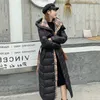 Designer Women Down woman winter Jackets Coat Long Parka White Canada Duck Windbreak Women Parkas Jacket shiny Fur Collar 2ICVM