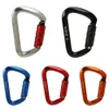 Carabiners klättrar spänne karabiner appelling canopy d-form carabiner utomhus 7075 aluminiumlegering svart/bule/röd/orange/silver 231021