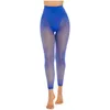 Collants de couleur unie pour femmes, bas transparents sans entrejambe, entrejambe ouvert, Leggings taille haute