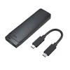 LENTION USB C zu NVMe SATA M.2 SSD-Gehäuse, USB 3.1 Gen 2 M Key BM Key Festplattenadapter, unterstützt UASP für SSD-Größe 2280/2260/2242/2230, kompatibel mit Mac OS, Windows, Linux, mehr