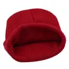 Wide Brim Hats Bucket Beanies Winter Hat For Men Knitted Women Knit Caps Blank Casual Wool Warm Flat Bonnet Beanie 231020