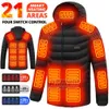 Gilet da uomo 21 aree Giacche riscaldanti Giacca riscaldante USB Uomo Giacche da snowboard da donna Giacche riscaldanti da sci calde Campeggio Pesca all'aperto 231020