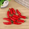 Dekorativa blommor 10st Simulering Mini Foam Vegetable Artificial Chili Autumn Decor Fake Food Fruit Home Resturant Decoration Supplies