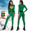 Halloween långärmad anime tryck bodysuit jul ny karneval cosplay jumpsuit muskel tights prestations dräkt