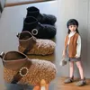 Bottes enfants chaussures pour filles en peluche réchauffement hiver bébé enfants chaussettes mode coton velours semelle souple