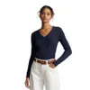 Designer Womens Ralph Sweaters V-Neck Pullover Sweater Hip Hop Fashion Laurens Slim Sticking Kläder stickad topp