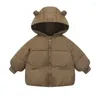 Down Coat Kids Clothes Girls Winter Jackets Fashion Cotton Fleece Warm Hoody Outwear Children Clothing Boy Jacket Windbreaker