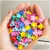 Hair Accessories Hair Accessories Girls Cute Colorf Flower Star Mouse Small Claws Kids Sweet Hairpins Heart Rabbit Clips Fashion 408 H Dhqyv