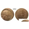 Arts et artisanat Arts et artisanat US Wheat Penny Head 5Pcs Erreur différente avec un pendentif artisanal décentré Accessoires Copier des pièces de monnaie Drop Dhj2K