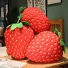 Imitation Strawberry Pillow Cute Plush Toy Girl Fruit Cushion Wholesale