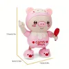 Intelligence toys Upgraded Electronic Pets Pig Dancing Toy Doll Electric Lighting Music Twisting Swing Left And Right Walking Cute Smart 231021