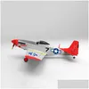 Electric RC Aircraft Volantex 768-1 Mus Tang P51d 750 mm Spanspan Epo Warbird Airplane RTF Drone Outdoor Toys for Children 211026 OT36P