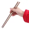 箸5ペア中国の木製の再利用可能な環境に優しい天然木材韓国寿司チョップスティックセット25cm