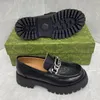 Mit Box Schwarze Leder-Loafer-Schuhe für Damen, Plattform-Mokassins, mattierter Lack-Loafer, klobige Sohle, Schnür-Sneaker, dicker Boden, lässiger Trainer, Größe 35–42