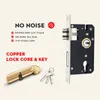 Fechaduras de porta KAK Estilo Europeu Mute Room Door Lock Handle Moda Interior Maçanetas Bloqueio Luxuoso Anti-Theft Gate Lock Móveis Hardware 231021