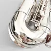 Silver 82 Professional Alto Saxophone E-platt en-till-en-struktur Japanskt hantverk Jazz Instrument Alto Sax Hand snidade mönster