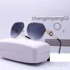 Designer Versage zonnebrillen Cyclus luxueuze mode Sportpolarisatie Zonnagglas Heren Dames Vintage honkbal Drijven Beach Golden Blue Rimless Cat Eye Sun Glazen